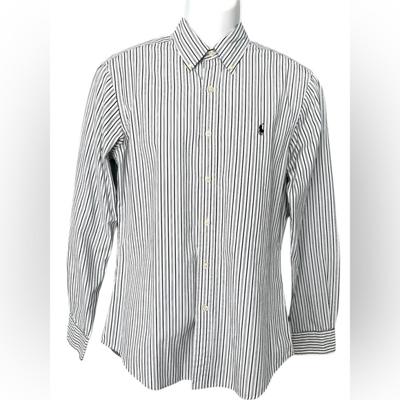 Ralph Lauren Black and White Casual Button Down Shirt - Picture 1 of 9